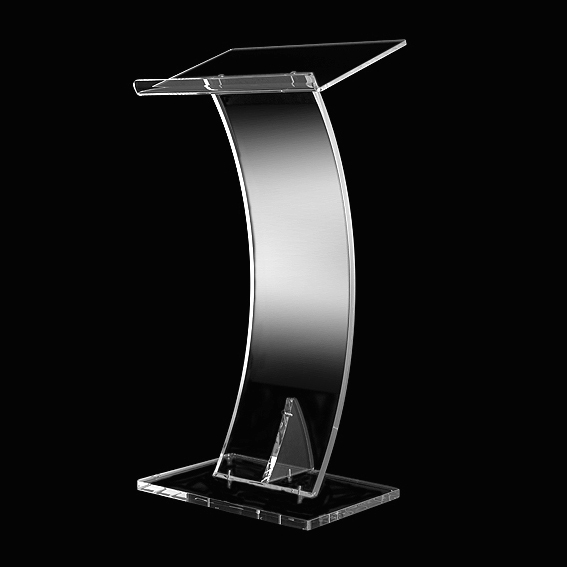 Bespoke Acrylic Lectern 12 - Turning Leaf